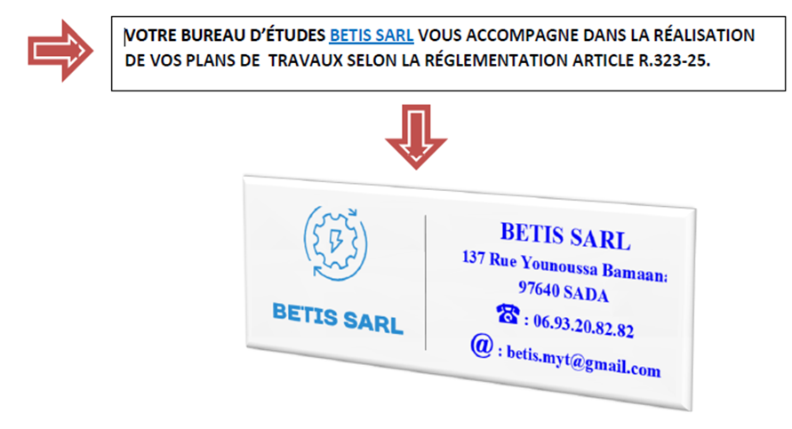 Réalisation plans travaux BETIS Article R.323-25
