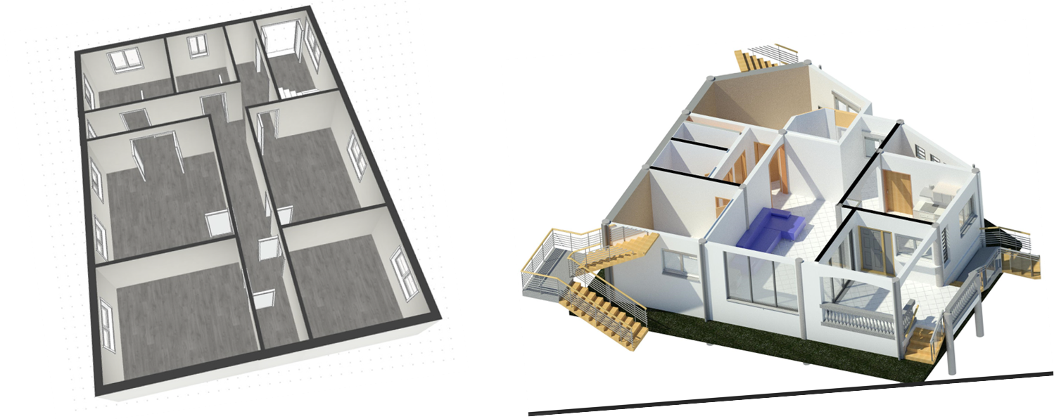 Plan de construction 3D