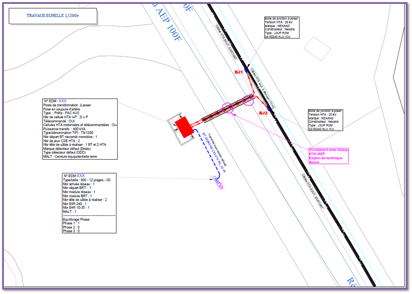 Plans de travaux 1/200